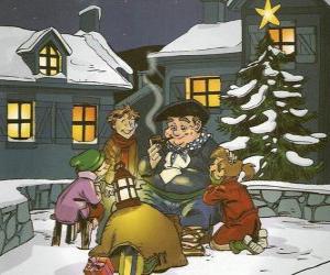 пазл Olentzero это персонаж, который приносит подарки на Рождество в Стране Басков и Наварре